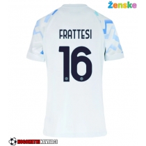 Ženske Nogometnih dresov Inter Milan Davide Frattesi #16 Gostujoči 2025-26 Kratki rokavi